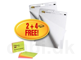 3M Post-it Flip-Over Blok Hvid 77 x 64 cm