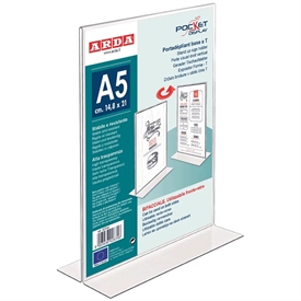 Select Glasklar Skilteholder med T-Fod 80TA5