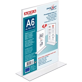 Select Glasklar Skilteholder med T-Fod 80TA6