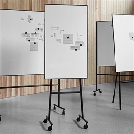 Lintex One Sort Ramme Mobil Flip-Over Tavle 91095S