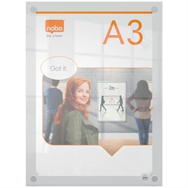 Nobo Akryl skilt Premium Plus t/montering A3