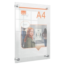 Nobo Akryl skilt Premium Plus t/montering A4