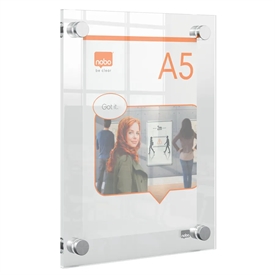 Nobo Akryl skilt Premium Plus t/montering A5