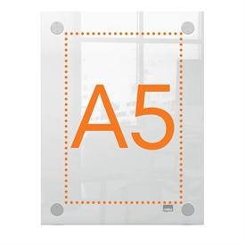 Nobo Akryl skilt Premium Plus t/montering A5