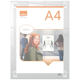 Nobo Akryl skilt Premium Plus m/sugekop A4