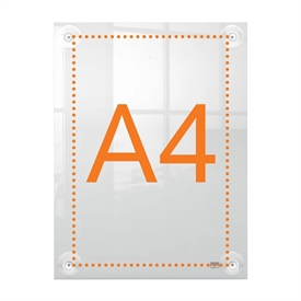 Nobo Akryl skilt Premium Plus m/sugekop A4