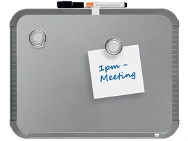 NOBO Slimline Whiteboard Silver