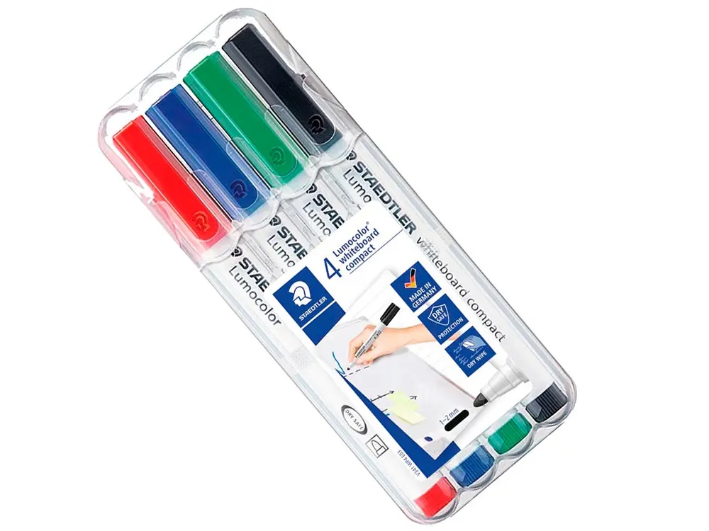 Staedtler 351WP4Lumocolor Whiteboard Marker Pack Of 4
