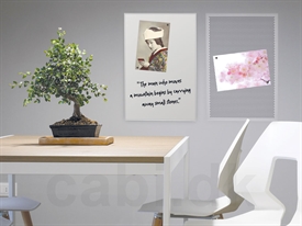 Indretning med Vanerum Opal whiteboard og Vanerum Opal Contact opslagstavle